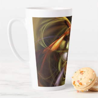 Balloons and Ribbons Abstract Latte Mug