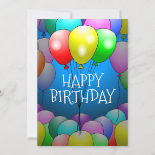 Balloons Birthday Card