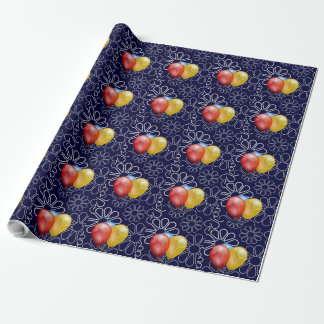 Balloons Birthday Flower Shower Art Party Destiny Wrapping Paper