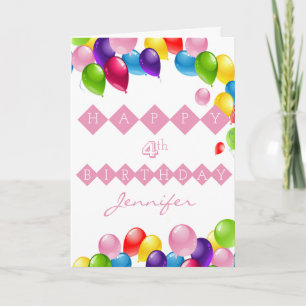 Balloons Birthday Holiday Card