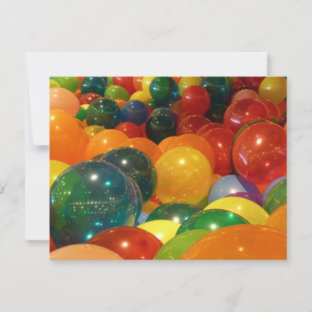 Balloons Colourful Party Design (Front)