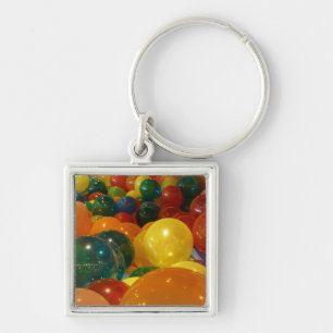 Balloons Colourful Party Design Key Ring