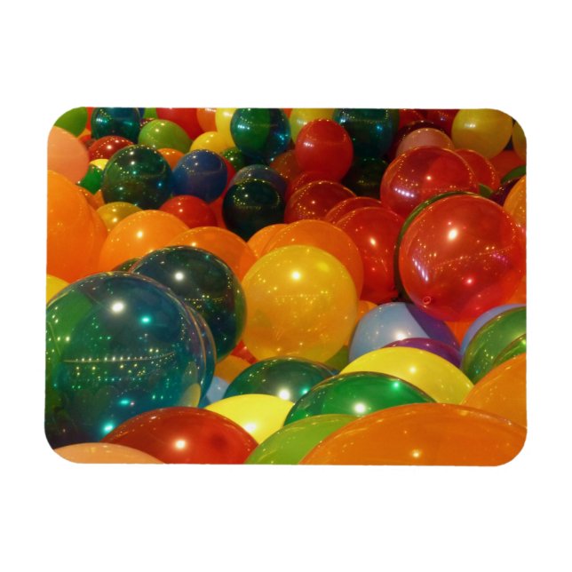 Balloons Colourful Party Design Magnet (Horizontal)