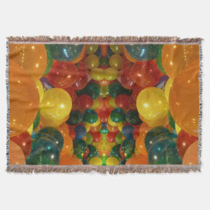 Balloons Colourful Party Design Throw Blanket