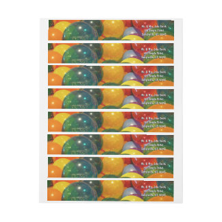 Balloons Colourful Party Design Wrap Around Label