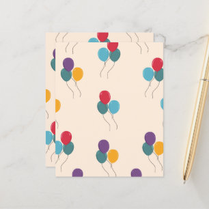 Balloons Colourful Scrapbook Paper