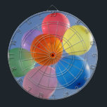 Balloons dart board<br><div class="desc">Dart board with photo of balloons from New Forest Pics</div>