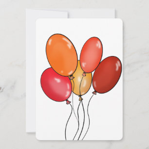 Balloons - happy vibes card