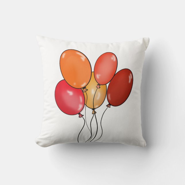 Balloons happy vibes cushion (Front)