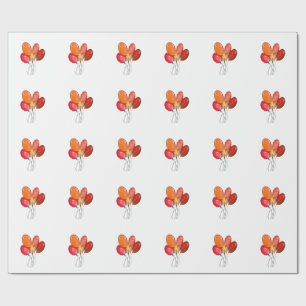 Balloons happy vibes wrapping paper