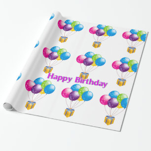 Balloons image for Wrapping Paper