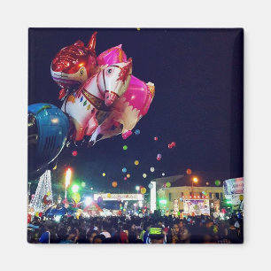Balloons in Battambang Cambodia Magnet