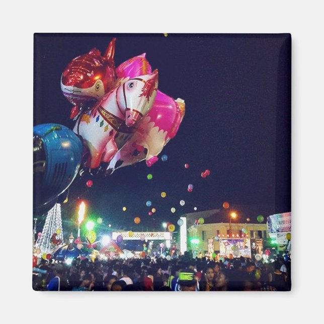 Balloons in Battambang Cambodia Magnet (Front)