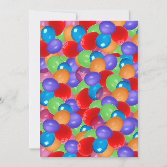 Balloons Invitation (Back)