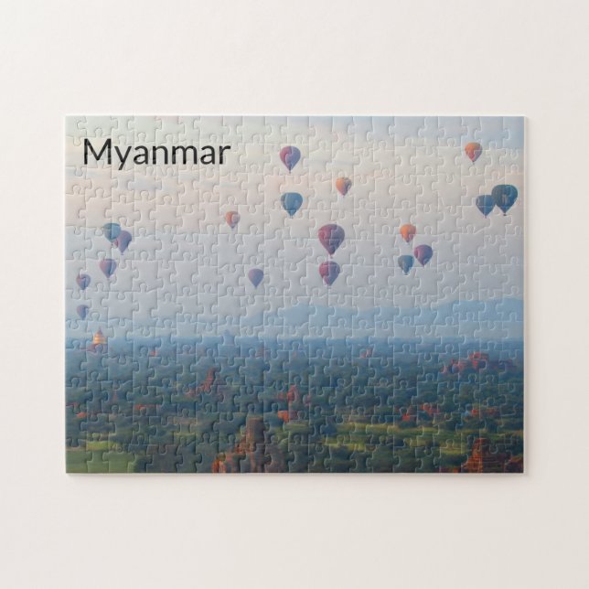 Balloons over Bagan Jigsaw Puzzle (Horizontal)