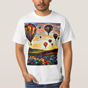 Balloons over the landscape 2 T-Shirt