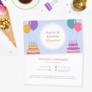 Balloons - Party & Events Planner Business Card