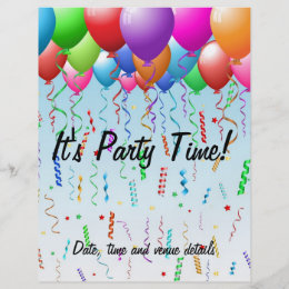 party balloons flyers leaflets zazzle co nz balloons flyers