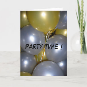 balloons party invite