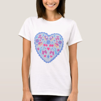 Balloons & Sweet Treats Gingham Heart T-Shirt