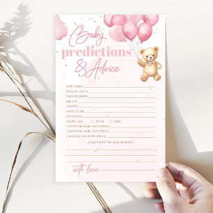 Balloons teddy bear baby predictions and advice