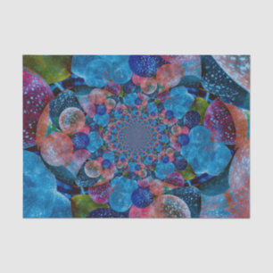 Balloons Vintage Antique Dark Blue Pink Decoupage Tissue Paper