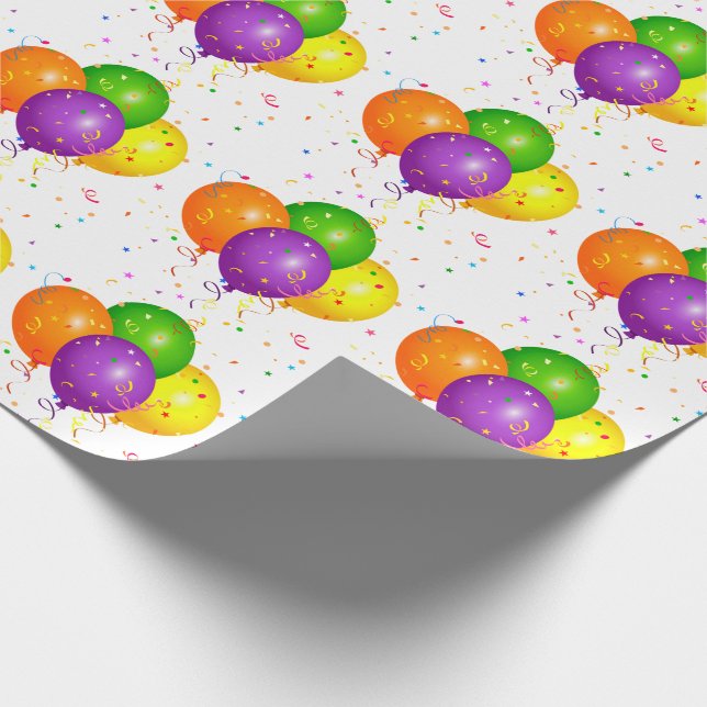 Balloons Wrapping Paper (Corner)