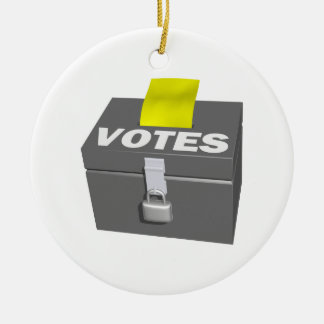 Ballot Box Ceramic Tree Decoration