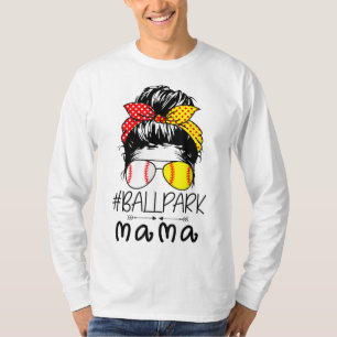 BallPark Mama Baseball Softball Mother's Day Mum M T-Shirt