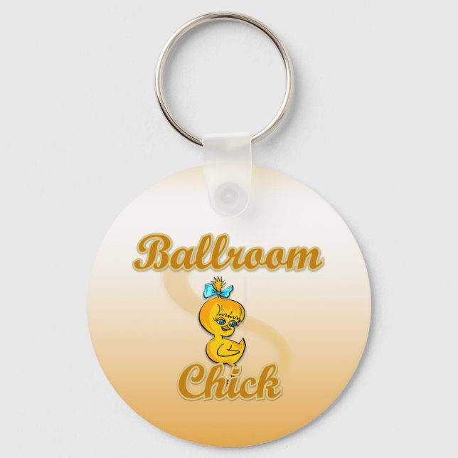 Ballroom Chick Key Ring (Front)