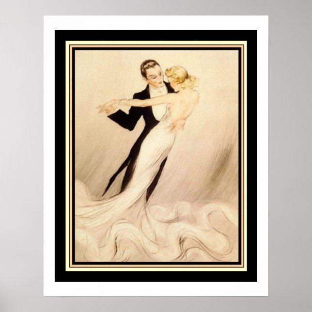 "Ballroom Dance"  16 x 20 Art Deco Print (Front)