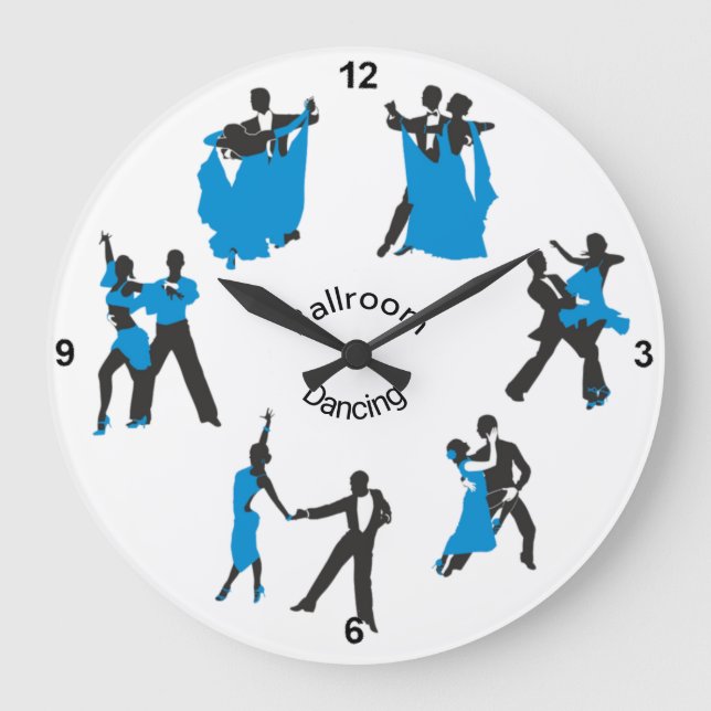 Ballroom Dance Acrylic Wall Clock (Front)
