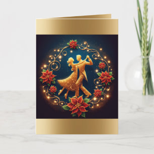 Ballroom Dance Couple  Christmas Card
