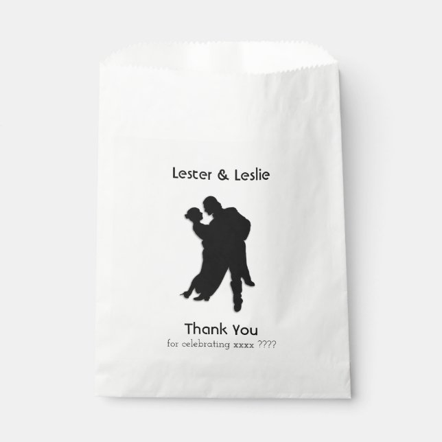 Ballroom Dance Favour Bags (Front)