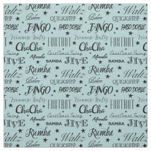 Ballroom Dance Repeat Pattern - Choose Your Colour Fabric