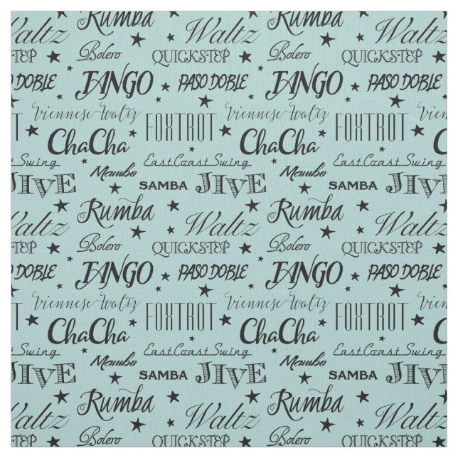 Ballroom Dance Repeat Pattern - Choose Your Colour Fabric (Swatch)
