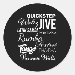 Ballroom Dancer Pun Gift Classic Round Sticker