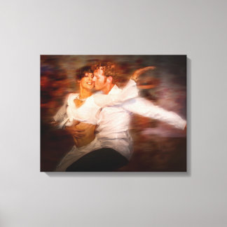 Ballroom dancers canvas print