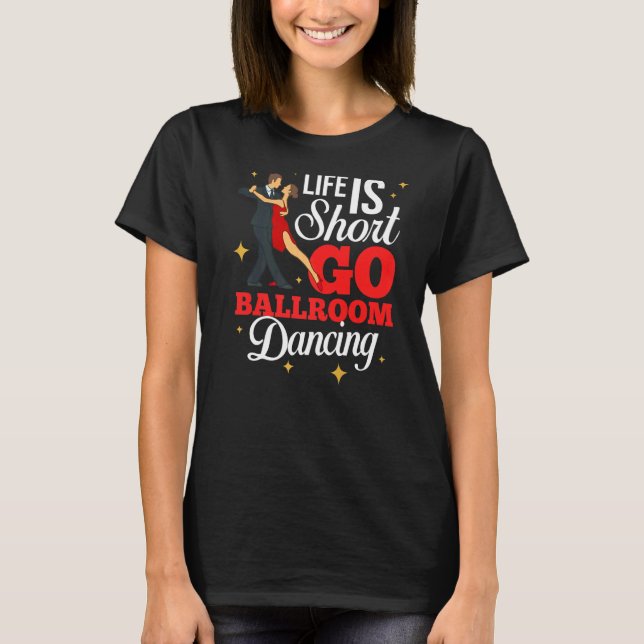 Ballroom Dancing Beginner Music Dancer Lessons  2 T-Shirt (Front)