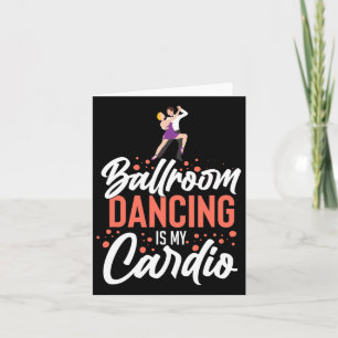 Ballroom Dancing Beginner Music Dancer Lessons Card