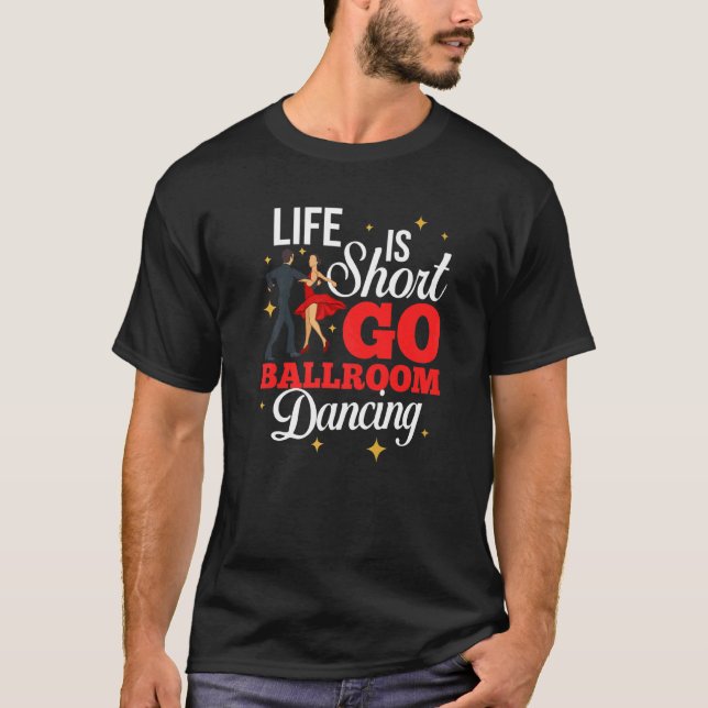 Ballroom Dancing Beginner Music Dancer Lessons   T-Shirt (Front)