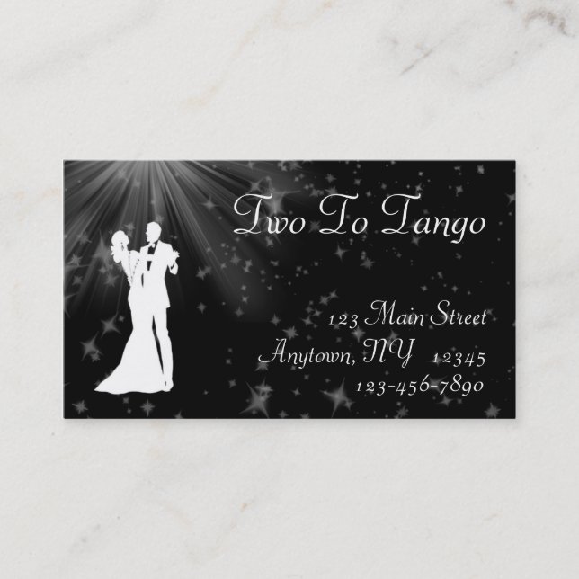 Ballroom Dancing Business Card (Front)