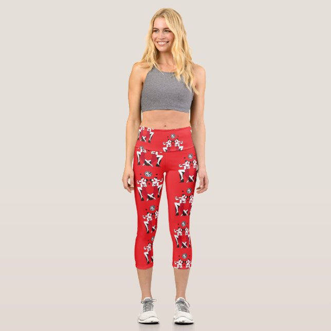 Ballroom Dancing Champions Capri Leggings (Front)
