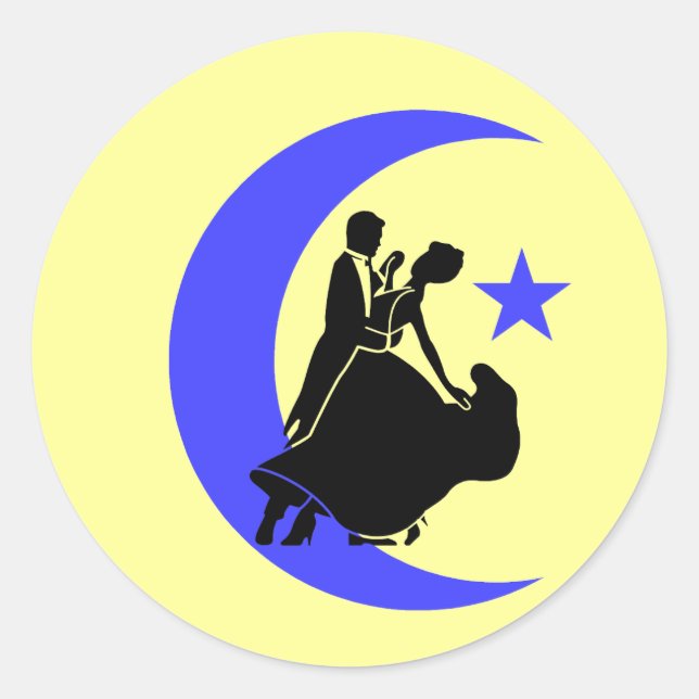 Ballroom Dancing Classic Round Sticker (Front)