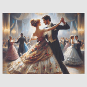 Ballroom Dancing Ephemera Furniture Decoupage Tissue Paper