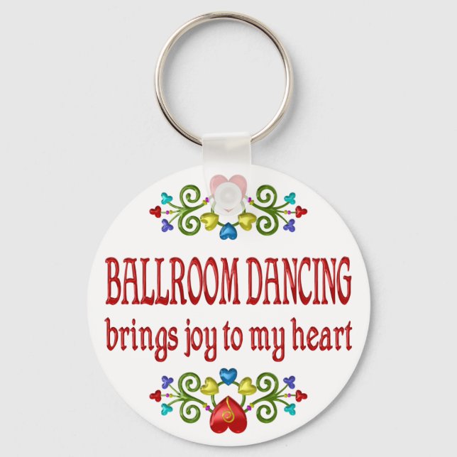 Ballroom Dancing Joy Key Ring (Front)