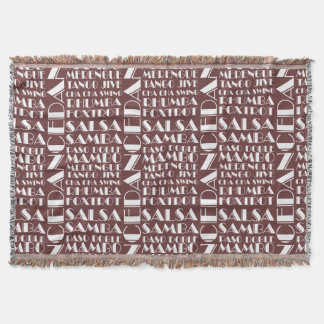 ballroom dancing throw blanket