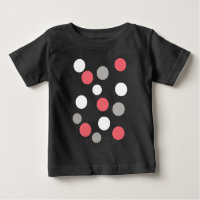 Balls Circles Pattern Grey White Coral Pink