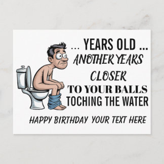 Balls in the Water, Funny 60th Birthday Card for