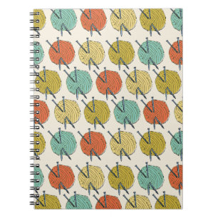 Balls of Wool Pattern Spiral Notebook